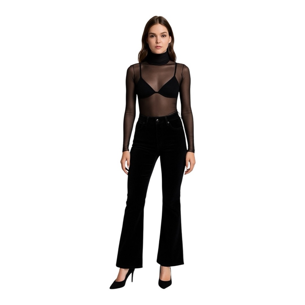 Black Flared Women Jeans